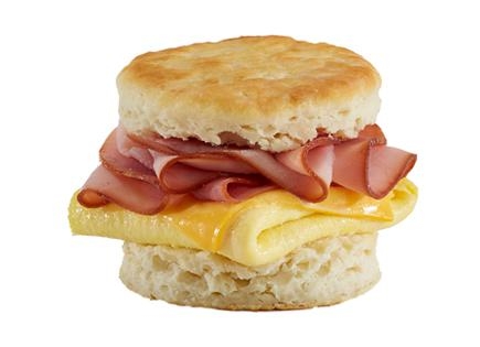 Ham, Egg & Cheese Biscuit Sandwich