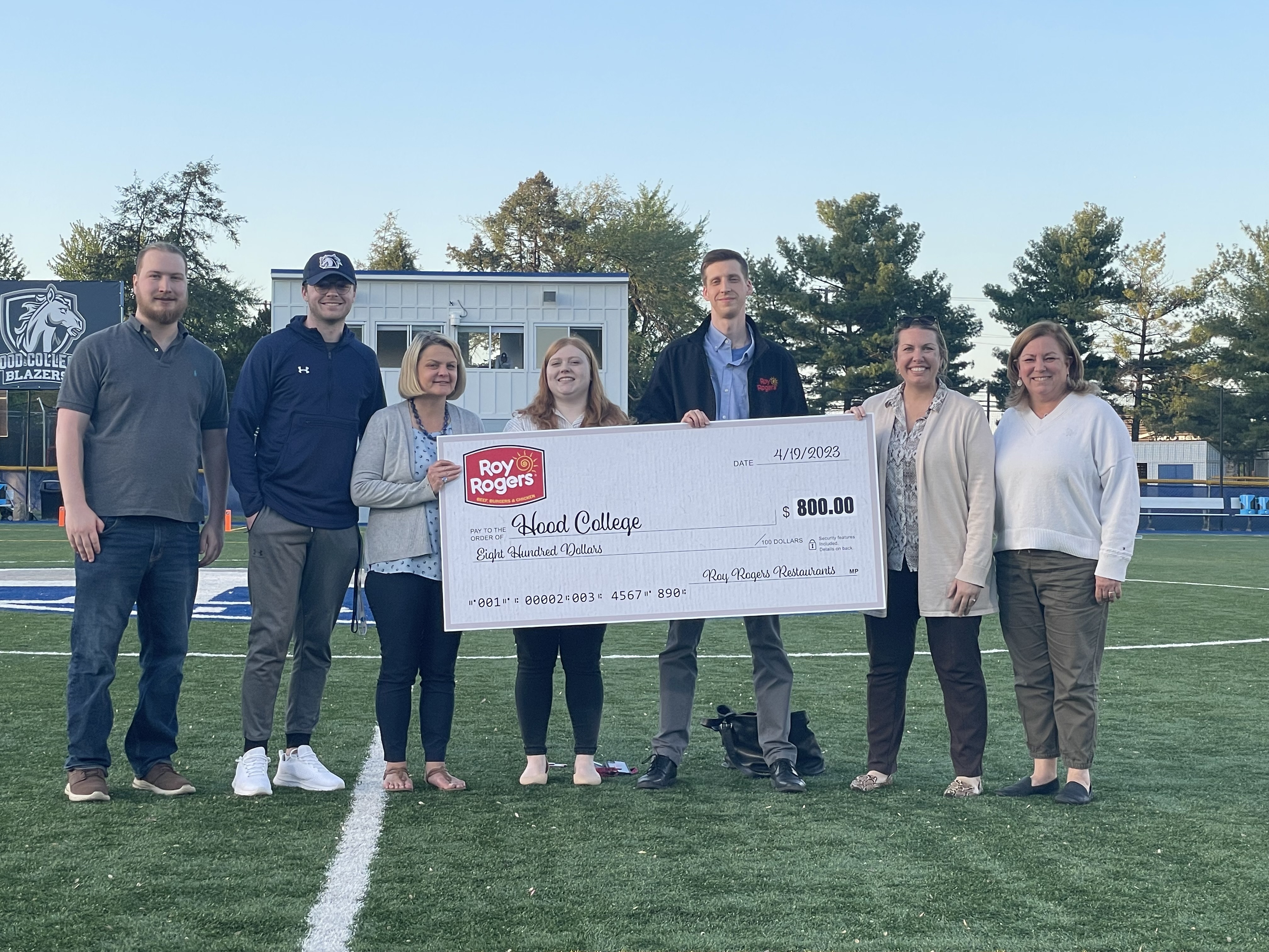 Hood College Check Presentation