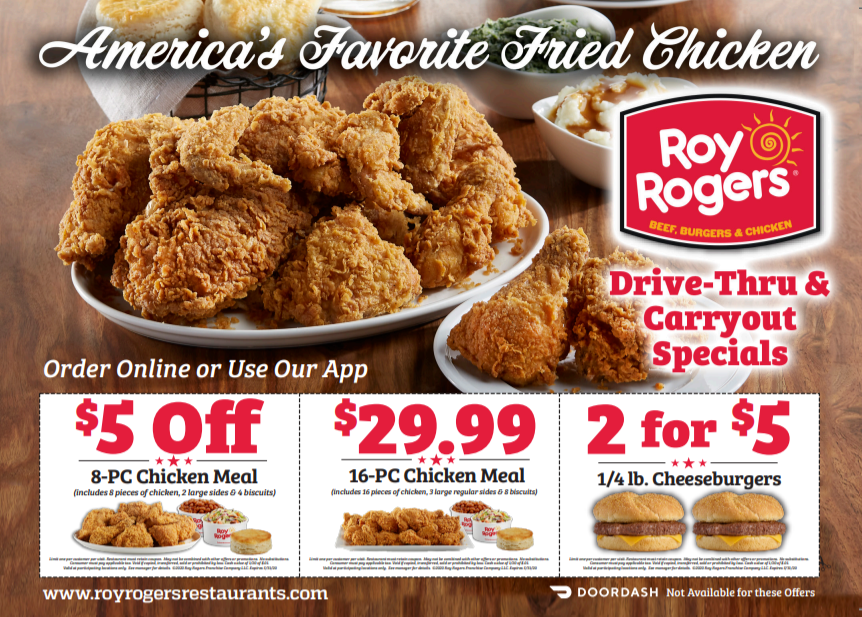Roy Rogers May 2020 Coupon