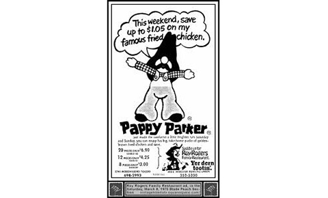 Pappy Parker's Fried Chicken ad